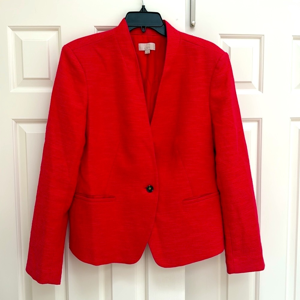 LOFT Women's Cherry Red Blazer